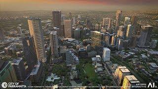 3D Digital Model of Future Parramatta CBD