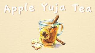 겨울에 생각나는 최애 음료(Apple Yuja Tea) | 귀여운음악, 겨울분위기, 브이로그음악, 무료브금