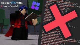 Increase your FPS with only 1 LINE OF CODE (with Bloxstrap) | Roblox