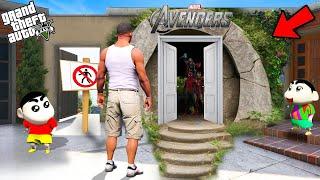 Franklin & Shinchan Explore Hidden Avengers Basement in GTA 5! 
