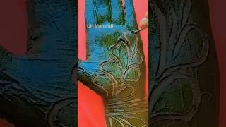 Unique easiest simple mehandi trick|| Kids easiest mehndi design #shorts #uhmehandi