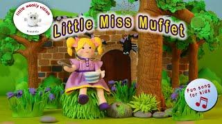 Little Miss Muffet | Little Woolly Vision - Stop-Motion Animated Nursery Rhymes & Kids Songs