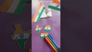 DIY Flag Brooch // Flag Pin #shorts #india #diy #art #drawing #craft