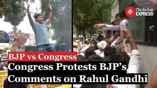 Rahul Gandhi News: Delhi Congress Protests Against BJP Over Remarks on Rahul Gandhi