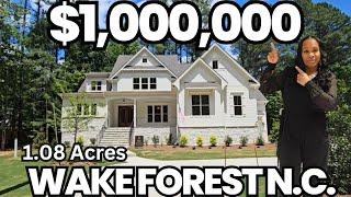 Luxury New Construction Home Tour| Wake Forest N.C. | Over 1 Acre of Land