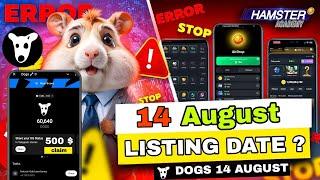 Dogs Listing 6pm | Hamster Kombat Listing ? | #hamsterkombat #hamsterkombstlisting #dogs