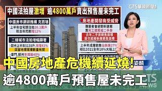 中國房地產危機續延燒! 法拍屋激增.逾4800萬戶預售屋未完工｜主持人:劉姿麟｜華視國際線，出發！ 20240818