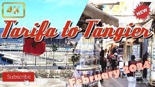 Spain to Morocco Trip | Tarifa to Tangier February 2024 | Travel Guide | Spain | 4K