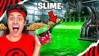 PASSEI A NOITE NA MINHA FÁBRICA DE SLIME!