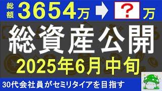【資産公開】30代会社員の資産運用（2025年6月中旬）_金融資産8000万円でセミリタイアを目指す