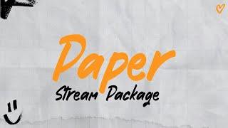 Paper Stream Package | Twitch Stream Pack | Animated Stream Overlay