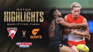 Sydney Swans v GWS Giants Highlights | Qualifying Final, 2024 | AFL