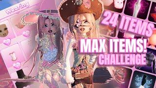 *MAX* item challenge in DRESS TO IMPRESS *24* ITEMS!