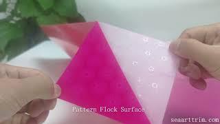 S7-161 0.8mm 3D Pattern Flock Textile Vinyl