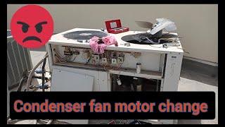 Air conditioner condenser Fan motor Replacement #fan #motor   @VictorTechTalks