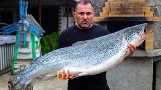 SALMON BAKED in SALT.