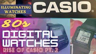 80s RETRO DIGITAL CASIO WATCHES - Rise of #Casio Part 2 including G-shock, Databank, F-15, Marlin