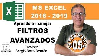 Curso GRATUITO de EXCEL INTERMEDIO | Parte 05 | Aprende a manejar FILTROS AVANZADOS en Excel