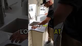 Motorhome Features  Sleek Stainless Steel Sink