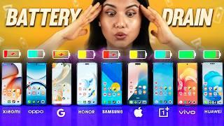 Which Flagship Phone Has Best Battery? ULTIMATE DRAIN TEST 2025!