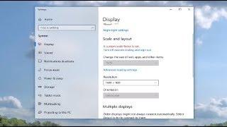 Fix Screen Resolution Problem in Windows 10