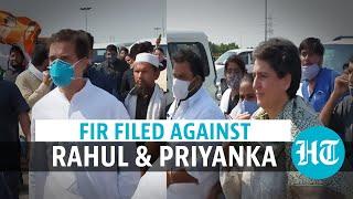 FIR filed against Rahul & Priyanka Gandhi over March towards Hathras