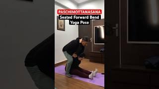 How to do  Paschimotasana || Seated Forward Bend Yoga Pose #shorts #yoga #fitness #streching