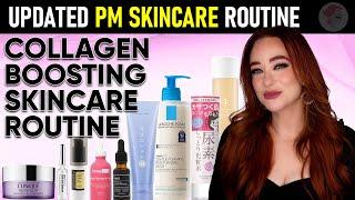 Updated PM Skincare Routine to Tighten Skin and Boost Collagen!! Facelift Effect!!!