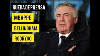 ANCELOTTI TRANQUILIZA con BELLINGHAM "ES SÓLO un DOLOR CERVICAL" y "MBAPPE HA HECHO un GRAN PARTIDO"