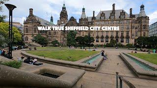 Sheffield city centre in 4K