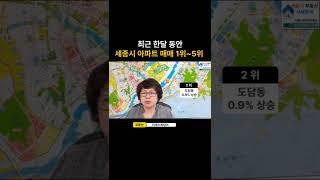 최근 세종시 아파트 중에서 잘 팔리고 있는 TOP5  #세종시  #아파트매매  #부동산투자  #아파트투자