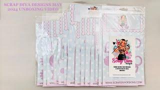 Scrap Diva Designs May 2024 - Unboxing #scrapdivadesigns  @ScrapDiva29 #papercraft #unboxing