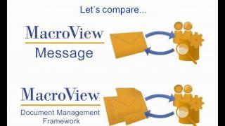 Comparison of MacroView DMF and MacroView Message (http://www.macroview.com.au)