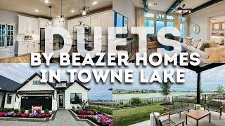 Model Home Tour | Beazer Duets - Looking to live in Towne Lake on the water?! (9 lake lots & 6 reg)