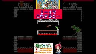 スーパーマリオ小ネタこれをすると先に進めなくなる？1-4の危険な小ネタ?!【スーパーマリオブラザーズ】#shorts