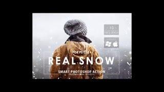 Real Snow Photoshop Action