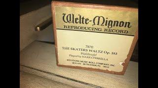 “The Skaters Waltz” by Waldteufel played on Welte Piano Roll by Harry Perrella