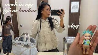 week in my life london vlog | unboxing vintage, flat viewings