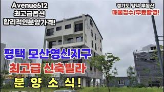 평택 모산영신지구 최고급 럭셔리 신축빌라 분양소식! 하이앤드 옵션 및 입지 합리적인 분양가격!