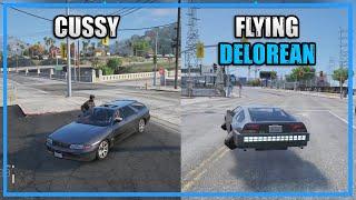 Lang Test Drive the Cussy & a FLYING DeLorean | Nopixel GTARP