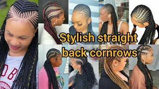 Stylish straight back cornrow hairstyles | Cornrows braids hairstyles | Cornrow styles for ladies