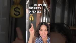 List of Online Business Expenses | #onlinebusiness