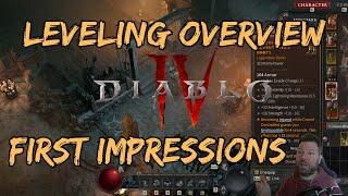 Diablo 4: leveling overview and first impressions