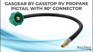 GasGear By GasStop RV Propane Pigtail with 90 Connector