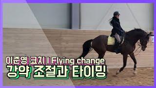 [승마] 이준영 코치 & 에이스 승마랜드 | 구보 답보변환 플라잉체인지 | 강약조절과 타이밍 | DK Horse | 기승일기 | 마장마술 | YU 당신이 주인공