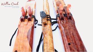 Three SHOWCASE Native Style Flutes by Peter Churcher