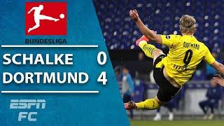 Erling Haaland scores a WONDER GOAL in Borussia Dortmund's win vs. Schalke | ESPN FC Highlights