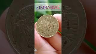 $2 1997 ZIMBABWE coin#shorts #oldmoney #collection #subscribe #numismatics #numismatica