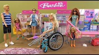 Barbie and Ken Story: How Barbie Broke Her Leg on Extreme Sports Court with Barbie Ambulance