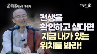 전생을 확인하고 싶다면 지금 내가 있는 위치를 봐라 | 마음공부 법문 이야기 불교 깨달음 제법실상 법화경 명상 수행 | 법상스님의 증도가 64회(32-2)